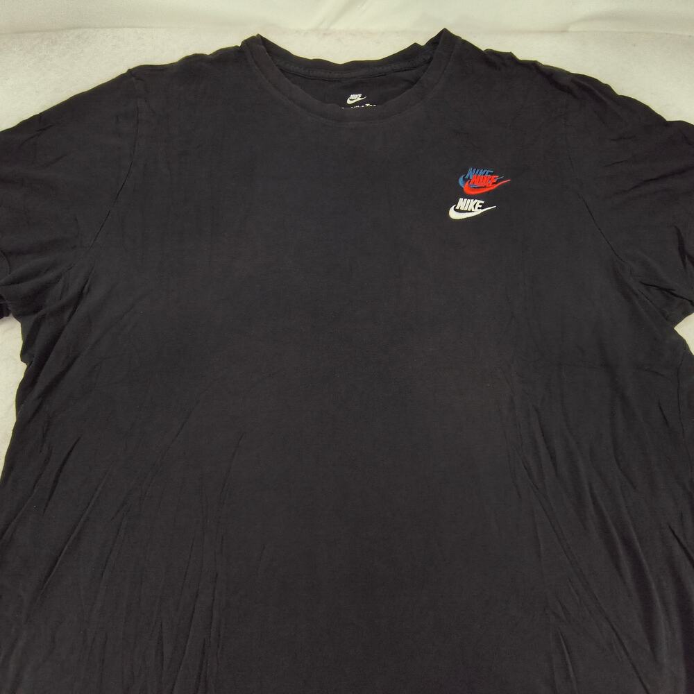 Nike Tee Casual Crew Neck Short Sleeve Shirt Mens Size 2XL Black Red Blue White
